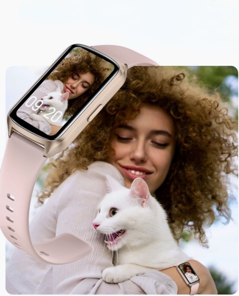 SMARTWATCH AmzHero D26 ZEGAREK SPORTOWY FITNESS RÓŻOWY