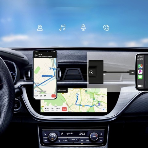 Sixriver CarPlay bezprzewodowy adapter Typ Złącza USB C PORZĄDNY