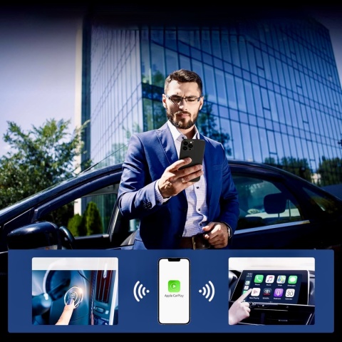 Sixriver CarPlay bezprzewodowy adapter Typ Złącza USB C PORZĄDNY