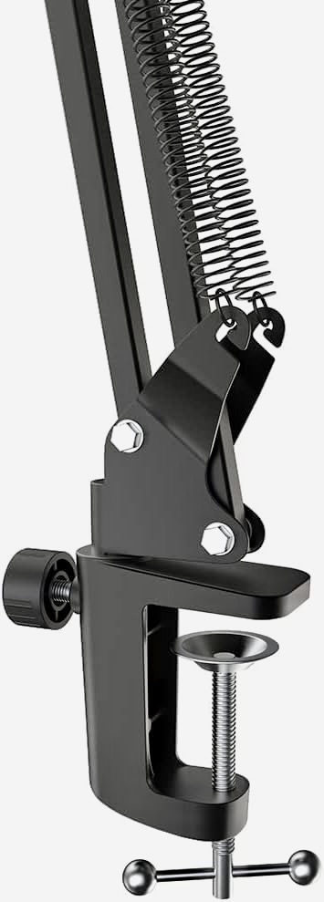 Statyw mikrofonowy biurkowy z ramieniem nożycowym kompat z mikrofonami