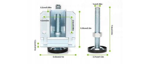 Stopka do poziomowania mebli Wytrzymała szafka 4 sztuki