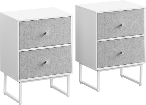 VASAGLE STOLIK NOCNY STYLOWY LGS029W14 WYMIARY 30 x 40 x 55 cm