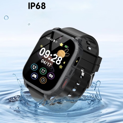 Smartwatch dziecięcy 4G GPS SOS wideorozmowy ekran dotykowy HD