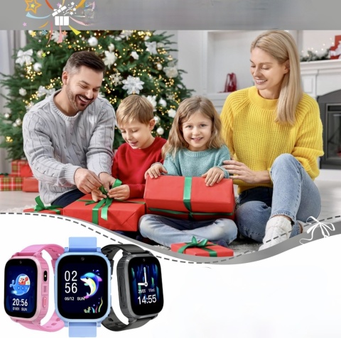 Smartwatch dziecięcy 4G GPS SOS wideorozmowy ekran dotykowy HD