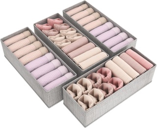 ZESTAW 4 SZUFLADOWYCH ORGANIZERÓW DO KOMODY SZUFLADY IFEWIT