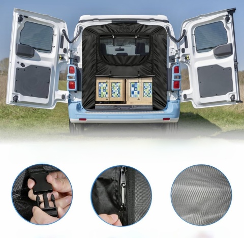 ZWPART SIATKA MOSKITIERA DO VAN FORD TRANSIT MK8/9 H3 2014-2024 TYLNA KLAPA