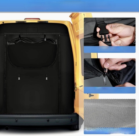 ZWPART SIATKA MOSKITIERA DO VAN FORD TRANSIT MK8/9 H3 2014-2024 TYLNA KLAPA