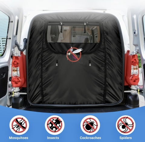 ZWPART SIATKA MOSKITIERA DO VAN FORD TRANSIT MK8/9 H3 2014-2024 TYLNA KLAPA