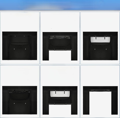 ZWPART SIATKA MOSKITIERA DO VAN FORD TRANSIT MK8/9 H3 2014-2024 TYLNA KLAPA