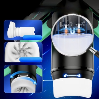 AUTOMATYCZNY MASTURBATOR MĘSKI WIBRUJĄCY POSUWISTY SEX ZABAWKA 9 TRYBÓW