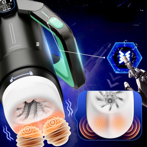 AUTOMATYCZNY MASTURBATOR MĘSKI WIBRUJĄCY POSUWISTY SEX ZABAWKA 9 TRYBÓW