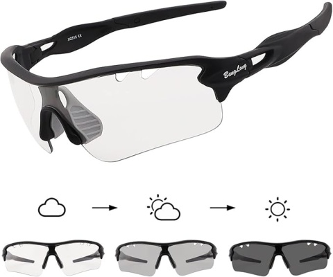 BANGLONG OKULARY ROWEROWE SPORTOWE SAMOBARWNE UNISEX OCHRONA UV400