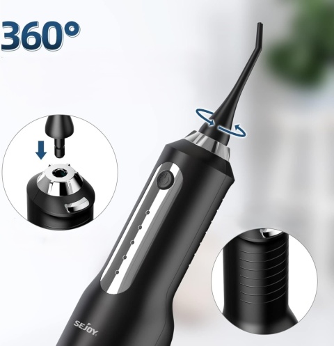 BEZPRZEWODOWY IRYGATOR DO JAMY USTNEJ ELEKTRYCZNY WODOODPORNY 270 ML