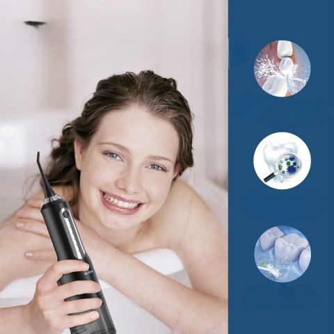 BEZPRZEWODOWY IRYGATOR DO JAMY USTNEJ ELEKTRYCZNY WODOODPORNY 270 ML