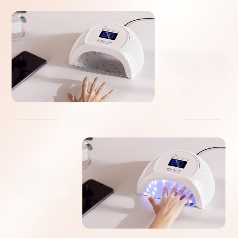 BOLASEN PROFESJONALNA LAMPA UV DO PAZNOKCI ŻELOWYCH PRAWDZIWA LAMPA LED 80W
