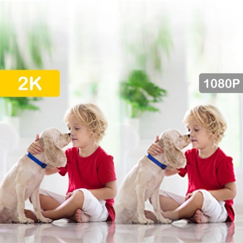 BOYKEEP KAMERA WI-FI WEWNĘTRZNA MONITOR DZIECI ZWIERZĄT PAMIĘĆ SD BOYKEEP 2K 2.4GHZ