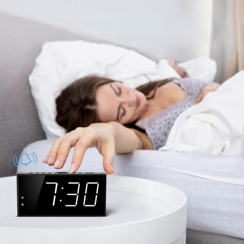 Budzik Cyfrowy LED MCSQUUL CR1001E USB