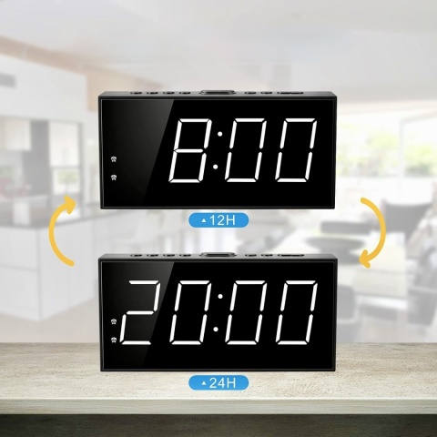 Budzik Cyfrowy LED MCSQUUL CR1001E USB