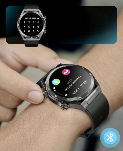 EARLYSINCERE SMARTWATCH Z BLUETOOTH DZWONIENIE 1,39 CALOWY PORZĄDNY