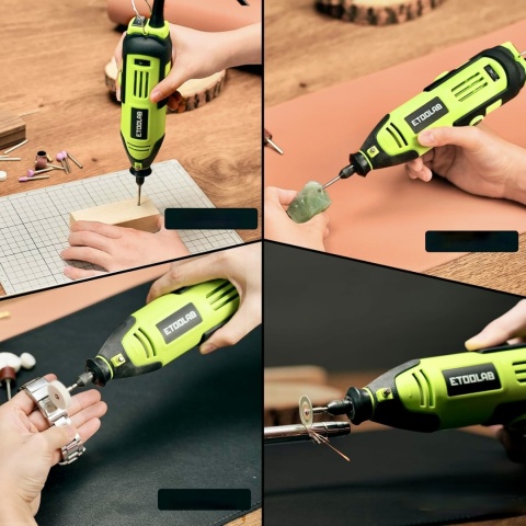 ETOOLAB WIELOFUNKCYJNY ZESTAW PRECYZYJNE NARZĘDZIE OBROTOWE 200W PORZĄDNY