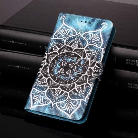 Etui Z Klapką Na Samsung Galaxy A02s Skóra PU 3D Mandala