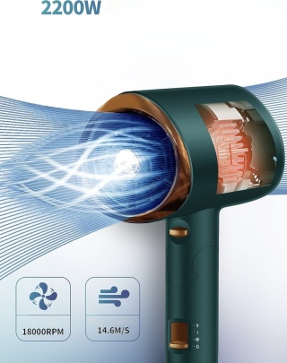 GRT PRO PROFESJONALNA SUSZARKA DO WŁOSÓW SKŁADANA 2200W JONOWA ORYGINALNA