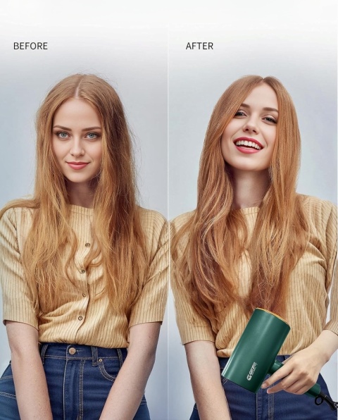 GRT PRO PROFESJONALNA SUSZARKA DO WŁOSÓW SKŁADANA 2200W JONOWA ORYGINALNA