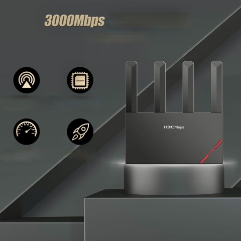 H3C MAGIC ROUTER WIFI WLAN 5/2.4 GH NX30 ZASIĘG NA 120 M KWADR PORZĄDNY