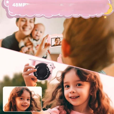 HT APARAT CYFROWY DZIECIĘCY WIFI USB EKRAN DOTYKOWY O PRZEKĄTNEJ 3,0 CALA