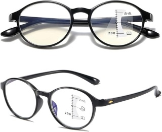 KOOSUFA OKRĄGŁE OKULARY PROGRESYWNE WIELOOGNISKOWE OKULARY DO CZYTANIA UNISEX RETRO 1,0, 1,5, 2,0, 2,5, 3,0, 3,5, 4,0