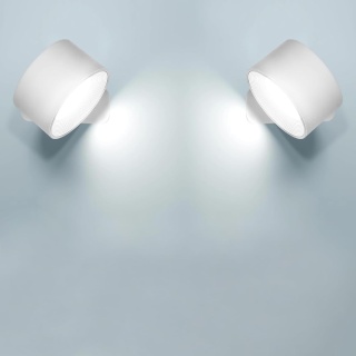 LAMPA ŚCIENNA LED DO WNĘTRZ 2 SZUKI BIAŁA