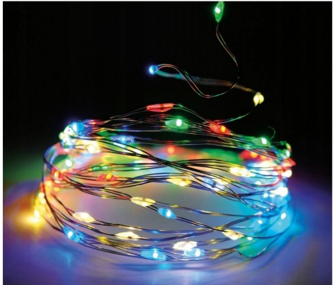 LAMPKI DRUCIKI GIRLANDA 240 LED MULTIKOLOR