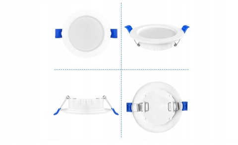 LAMPKI SUFITOWE LED ZESTAW UISEBRT 20x 5W 2700-3200K CIEPŁY BIAŁY