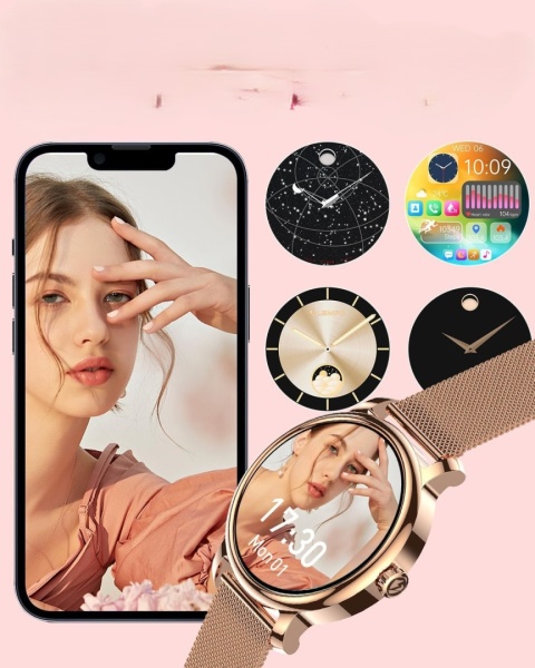 LEMFO DAMSKI INTELIGENTNY SMARTWATCH ZEGAREK DLA ANDROIDA I IOS MONITOR SNU PONAD 120 TRYBÓW SPORTOWYCH