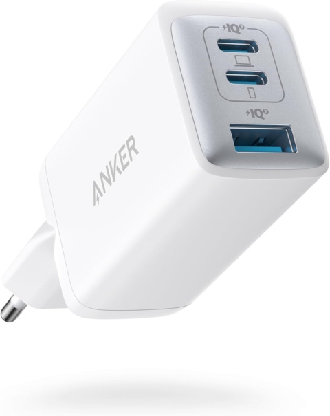 Ładowarka Sieciowa Anker 65W GaN 3 PowerPort Nano II USB-C x2 USB-A Biała