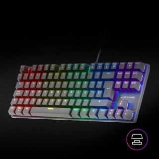 MARS GAMING MK80 MECHANICZNA KLAWIATURA DO GIER PRZEŁĄCZNIK MECHANICZNY CZERWONY JĘZYK HISZPAŃSKI CZARNY