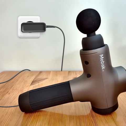 ELEKTRYCZNY PISTOLET DO MASAŻU CIAŁA MEBAK 3 ULGA CICHY 7 GŁOWIC 5 PRĘDKOŚC