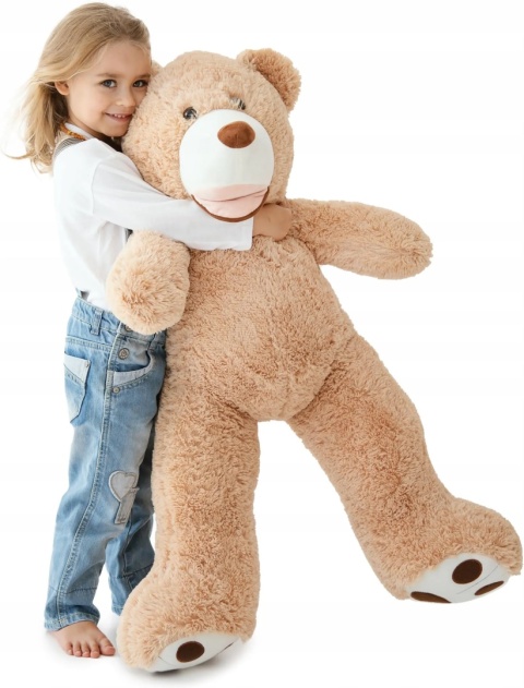 MIŚ PLUSZOWY DUŻY MASKOTKA WIELKI OGROMNY PLUSZAK PRZYTULANKA MISIU 100 CM