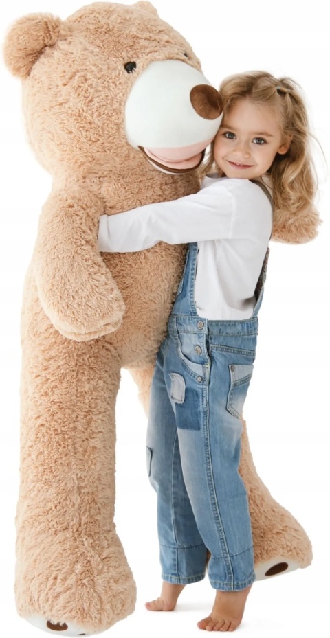 MIŚ PLUSZOWY DUŻY MASKOTKA WIELKI OGROMNY PLUSZAK PRZYTULANKA MISIU 100 CM