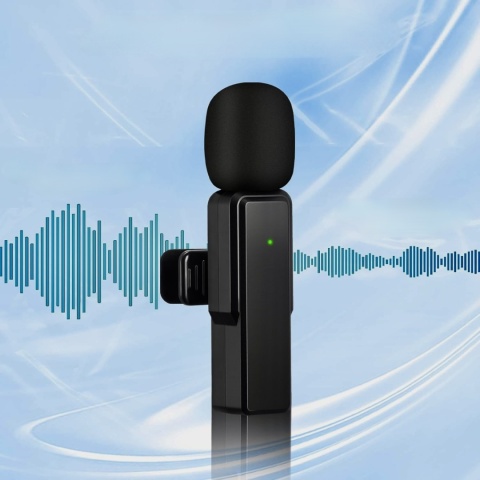 Mikrofon Bezprzewodowy Krawatowy Lavalier Do Nagrywania 4w1 Do Telefonu