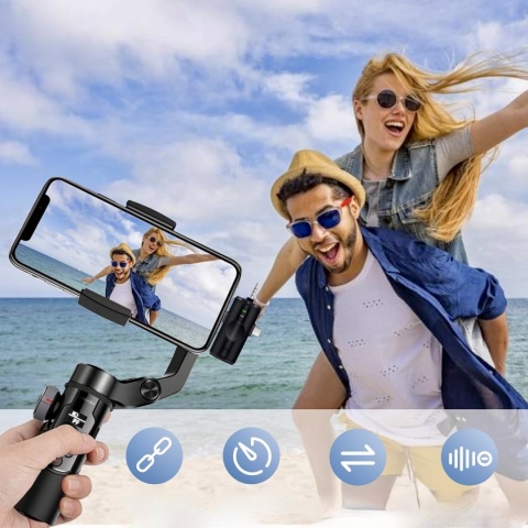 Mikrofon Bezprzewodowy Krawatowy Homvos M26 Do Nagrywania 4w1 Do Telefonu