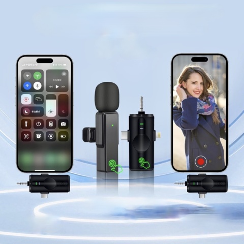 Mikrofon Bezprzewodowy Krawatowy Homvos M26 Do Nagrywania 4w1 Do Telefonu