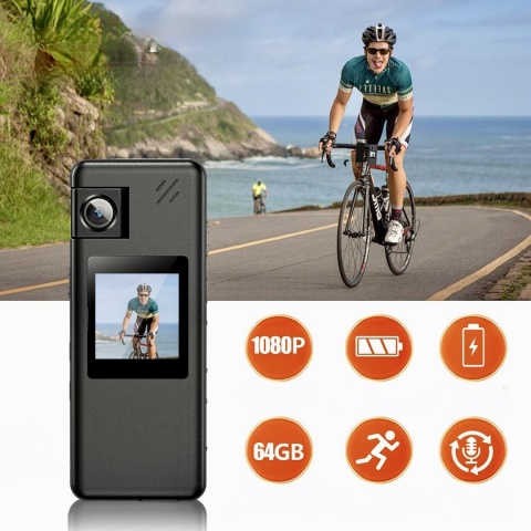 Mini Kamera Na Ciało Hoestr A32 Full Hd 1080P Karta 128 GB Dyktafon