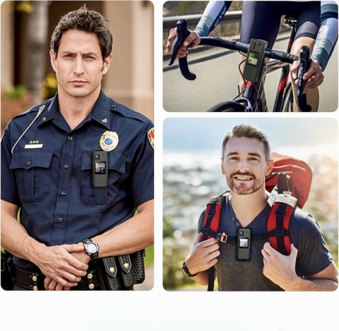 Mini Kamera Na Ciało Hoestr A32 Full Hd 1080P Karta 128 GB Dyktafon