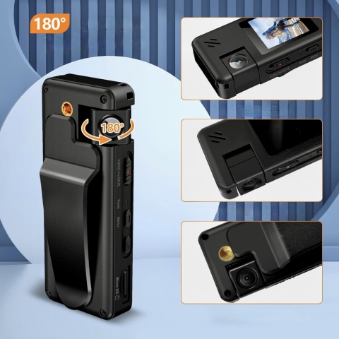 Mini Kamera Na Ciało Hoestr A32 Full Hd 1080P Karta 128 GB Dyktafon