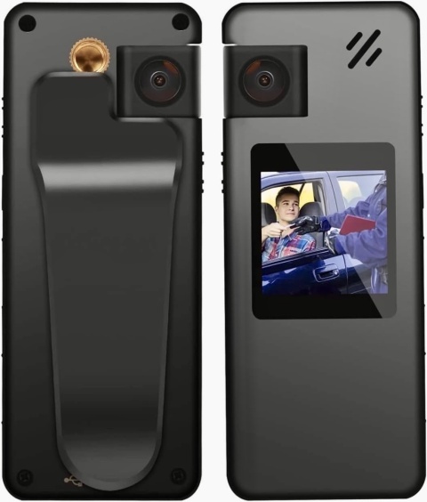 Mini Kamera Na Ciało Hoestr A32 Hd 1080P Karta 128 GB Dyktafon Policyjna