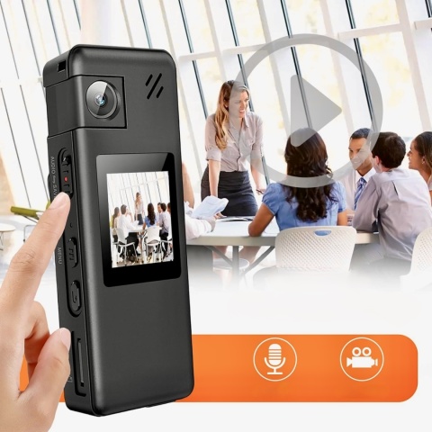 Mini Kamera Na Ciało Hoestr A32 Hd 1080P Karta 128 GB Dyktafon Policyjna