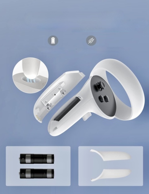 NEXIGO STACJA ŁADOWANIA DO QUEST 2 Z LED 2 AKUMULATORY MAGNETYCZNY KABEL