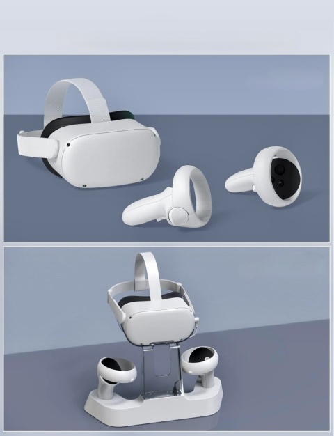 NEXIGO STACJA ŁADOWANIA DO QUEST 2 Z LED 2 AKUMULATORY MAGNETYCZNY KABEL