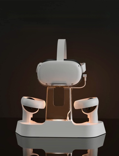 NEXIGO STACJA ŁADOWANIA DO QUEST 2 Z LED 2 AKUMULATORY MAGNETYCZNY KABEL